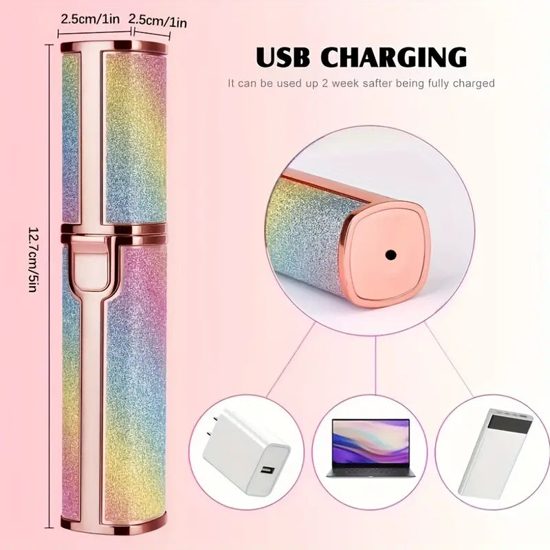 π 2-in-1 Facial Hair Remover for Women β Painless Eyebrow & Face Trimmer
