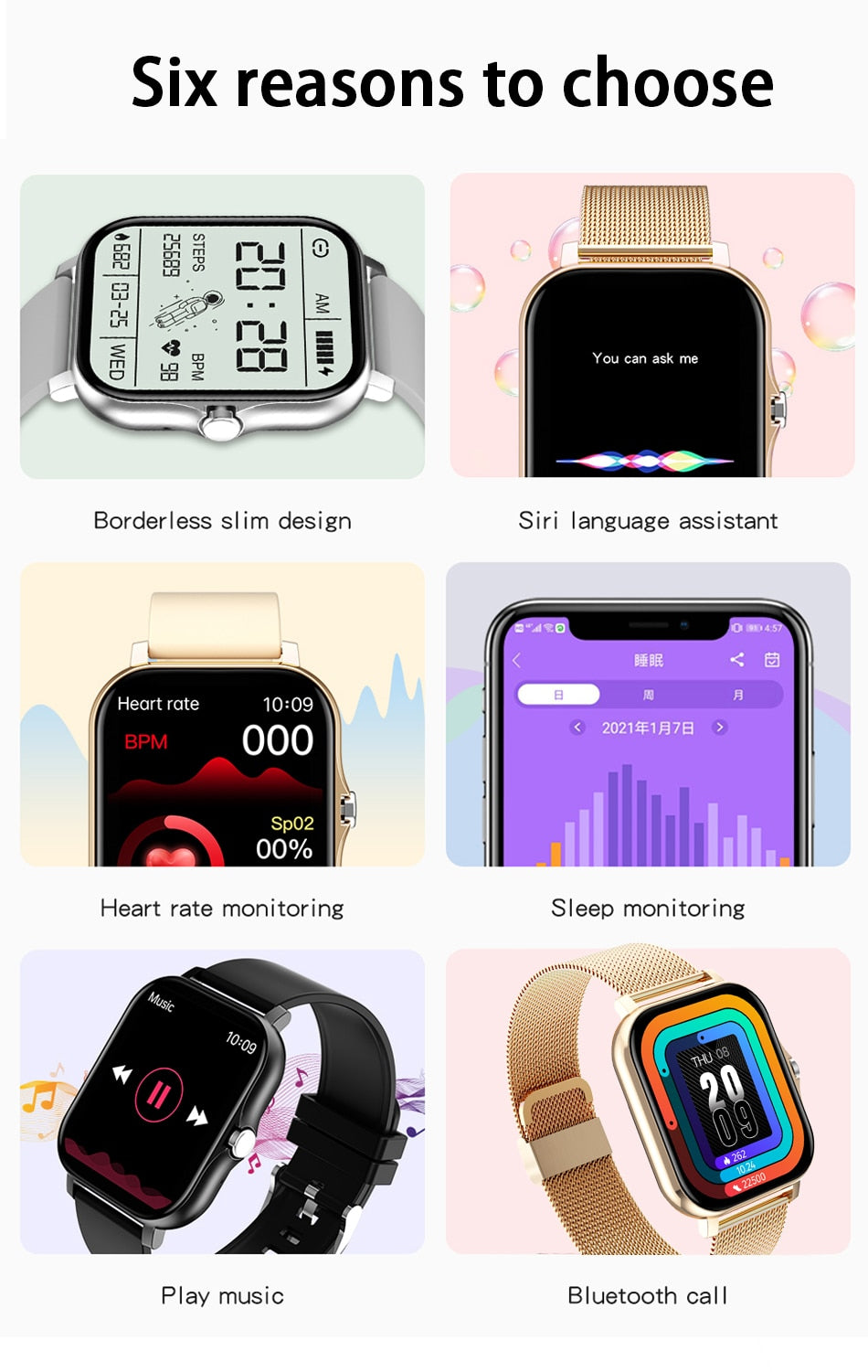 Smart Watch For Men Women