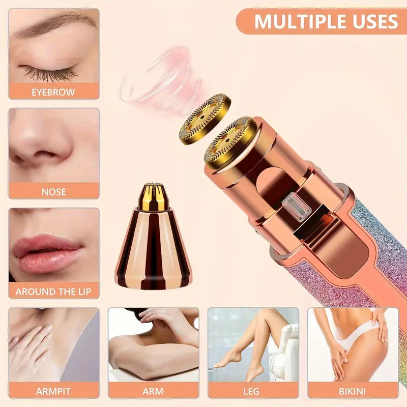 π 2-in-1 Facial Hair Remover for Women β Painless Eyebrow & Face Trimmer