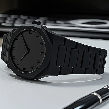 🕰️ Black Arabic Aura Watch