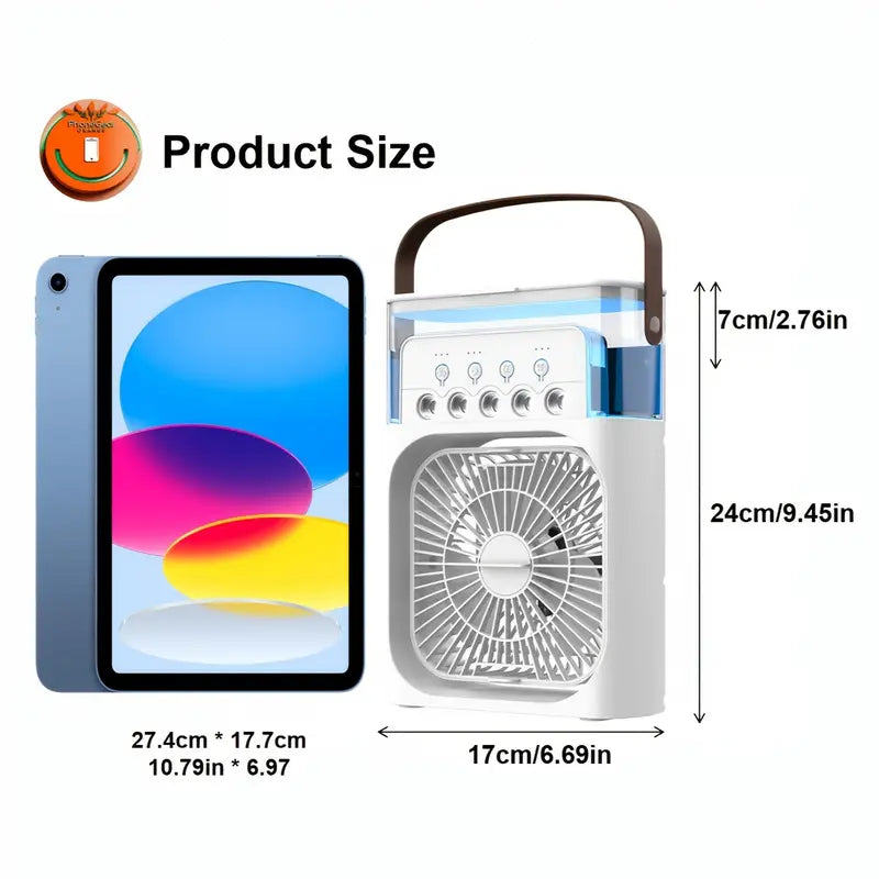 Portable Humidifier Fan & Mini Air Cooler