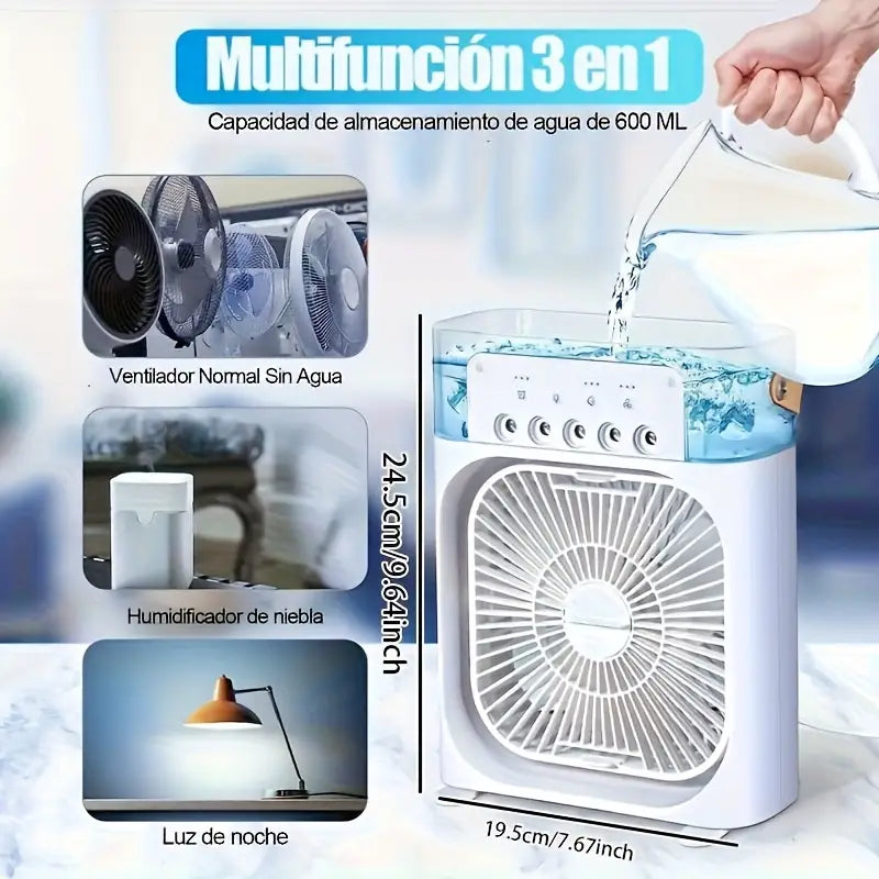 Portable Humidifier Fan & Mini Air Cooler