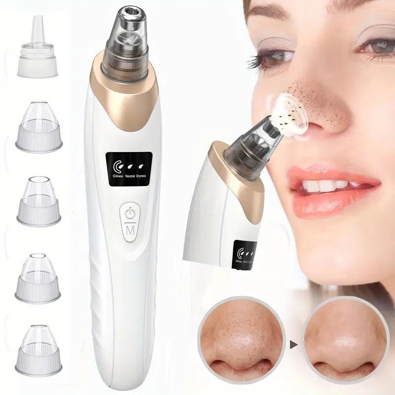 🧼 Mini Blackhead Remover Vacuum – Pore Cleaner & Facial Suction Tool