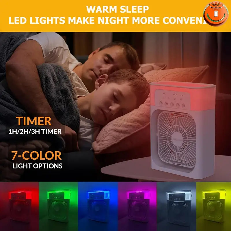 Portable Humidifier Fan & Mini Air Cooler