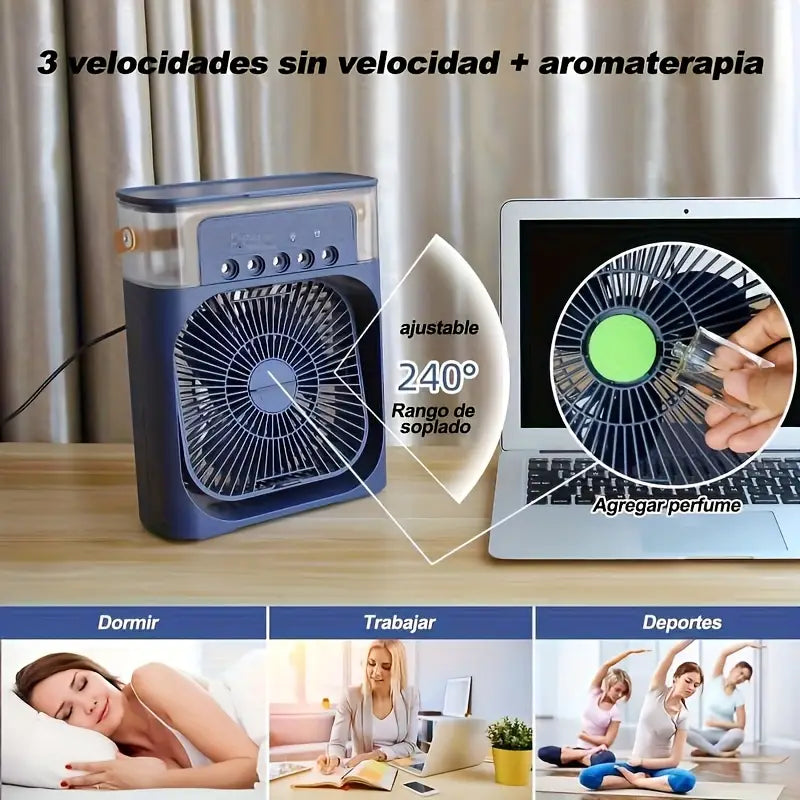 Portable Humidifier Fan & Mini Air Cooler