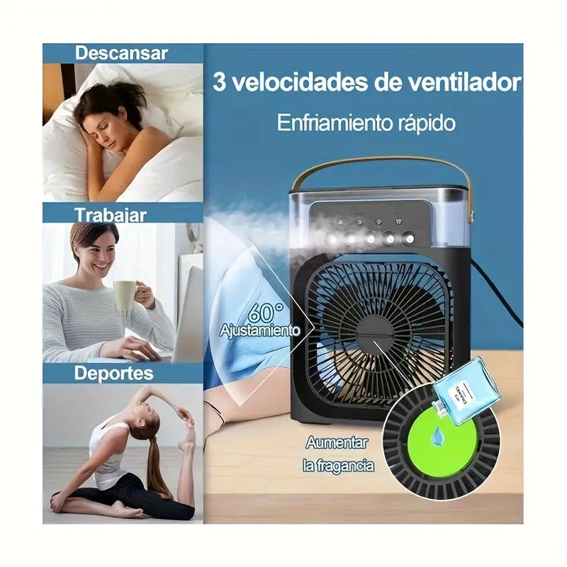 Portable Humidifier Fan & Mini Air Cooler
